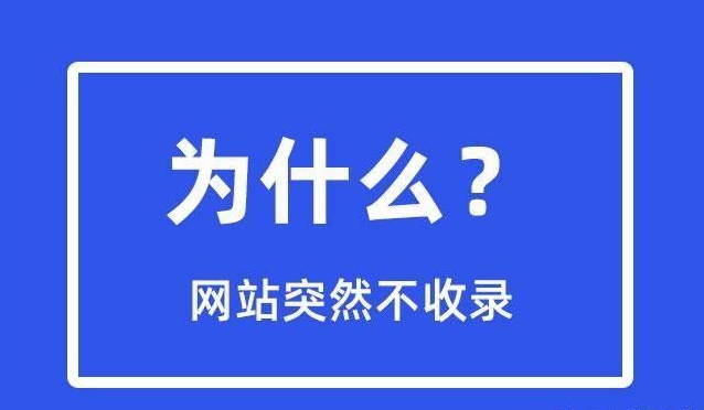 网站突然不收录了是为什么？